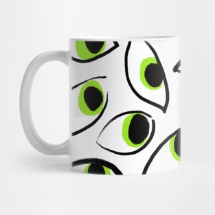 Eyes (black and green) Mug